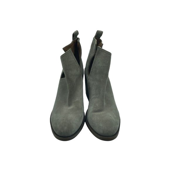 Steve Madden Ankle Boot Womens 10 M Taupe Suede Western Block Heel Slip On - Picture 5 of 6